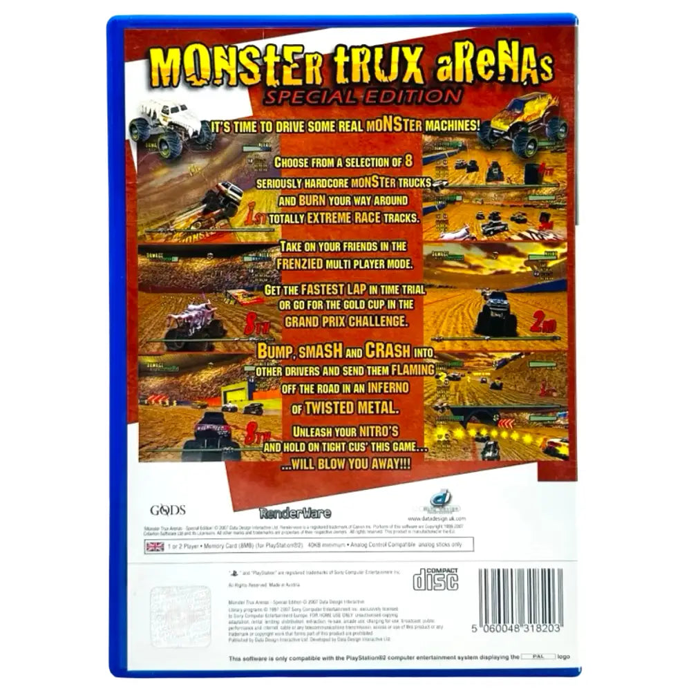 Monster Trux Extreme: Arena Edition - PlayStation 2 (PS2) Spill
