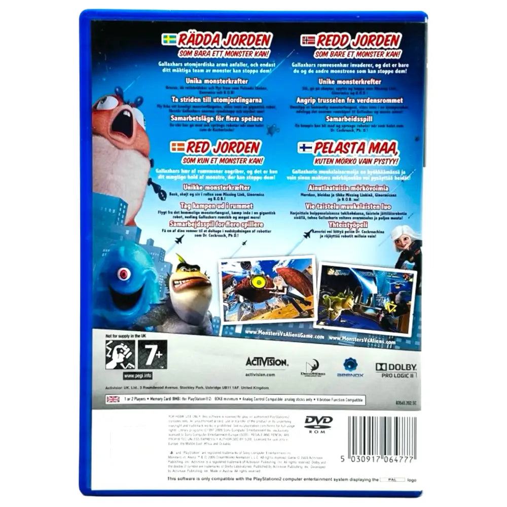 Monsters vs. Aliens - PlayStation 2 (PS2) Spill