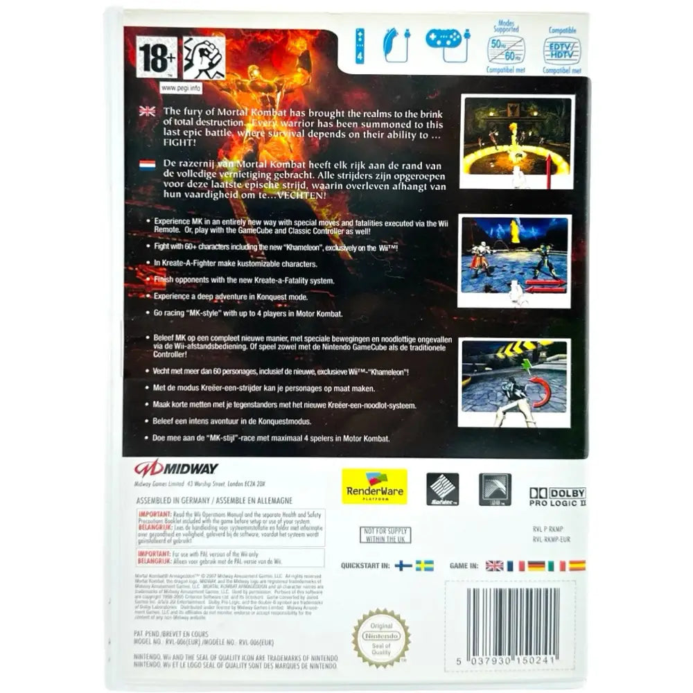 Mortal Kombat: Armageddon - Nintendo Wii Spill