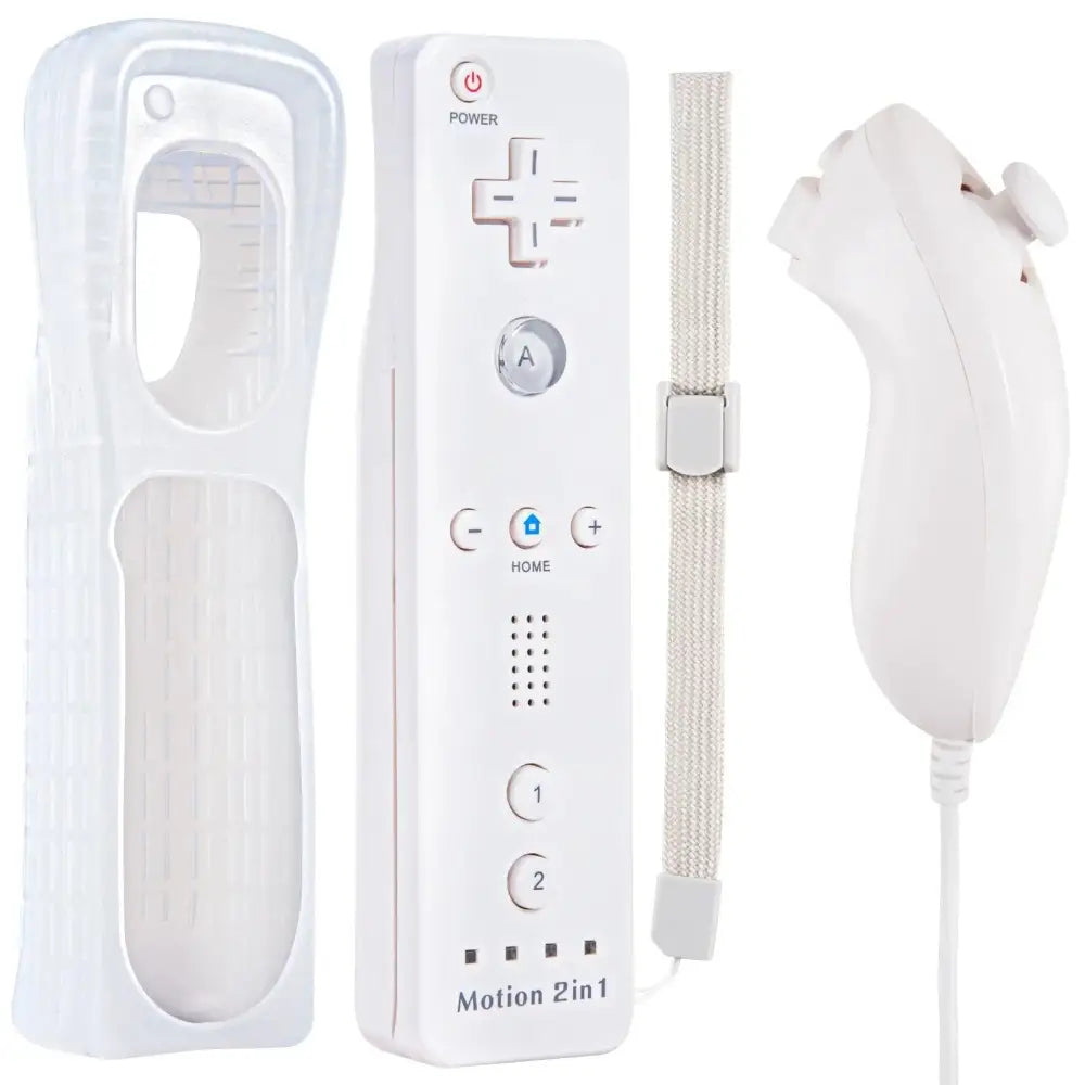 Motion Plus Kontroller Sett for Nintendo Wii og Wii U - Tredjeparts - Hvit - Kontroller
