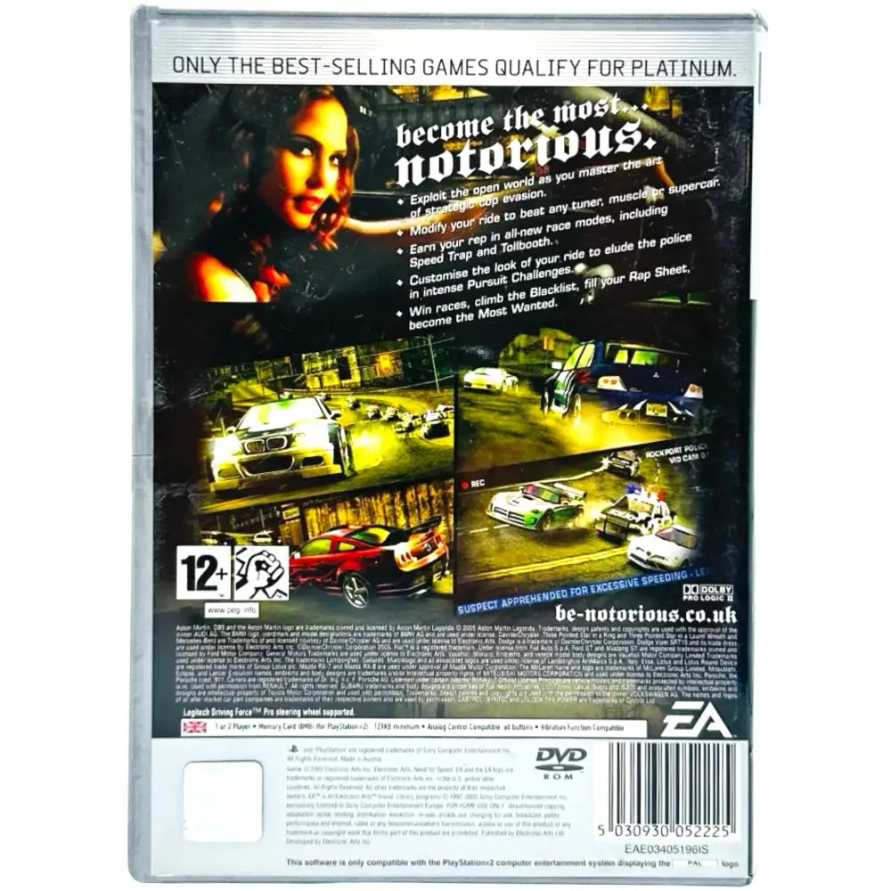 Need For Speed Most Wanted - PlayStation 2 (PS2) Spill