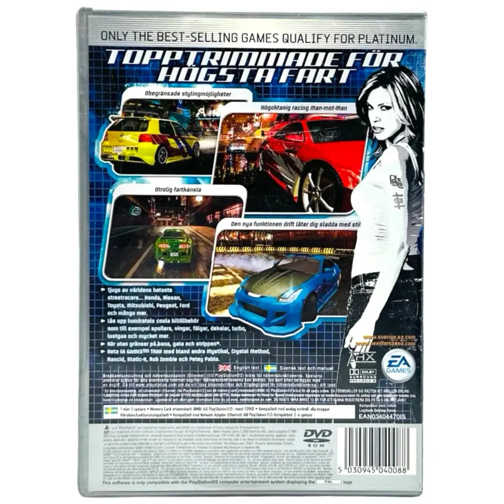 Need For Speed Underground - PlayStation 2 (PS2) Spill