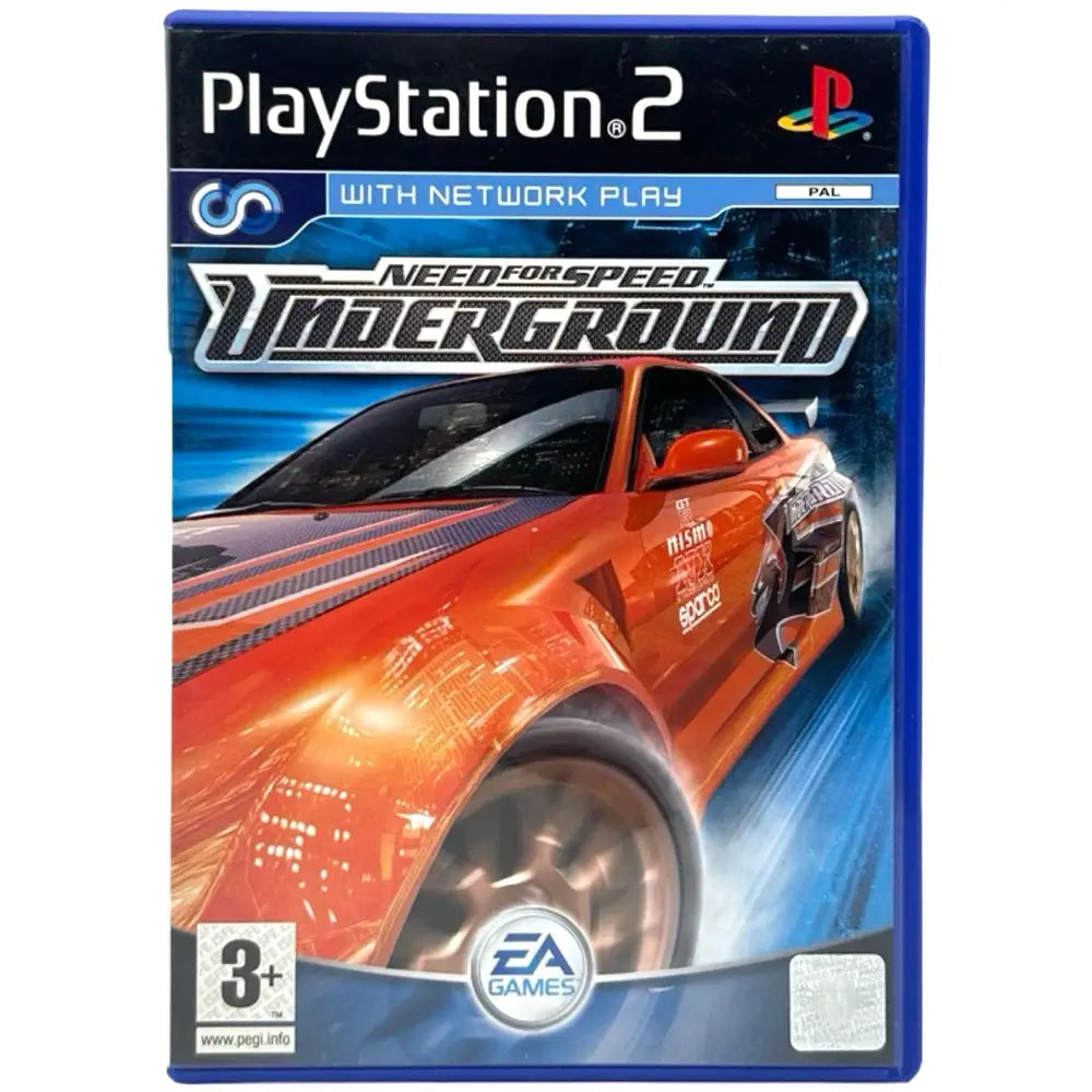 Need For Speed Underground - PlayStation 2 (PS2) Spill - Cover - Manual - Spill/Disk / Standard