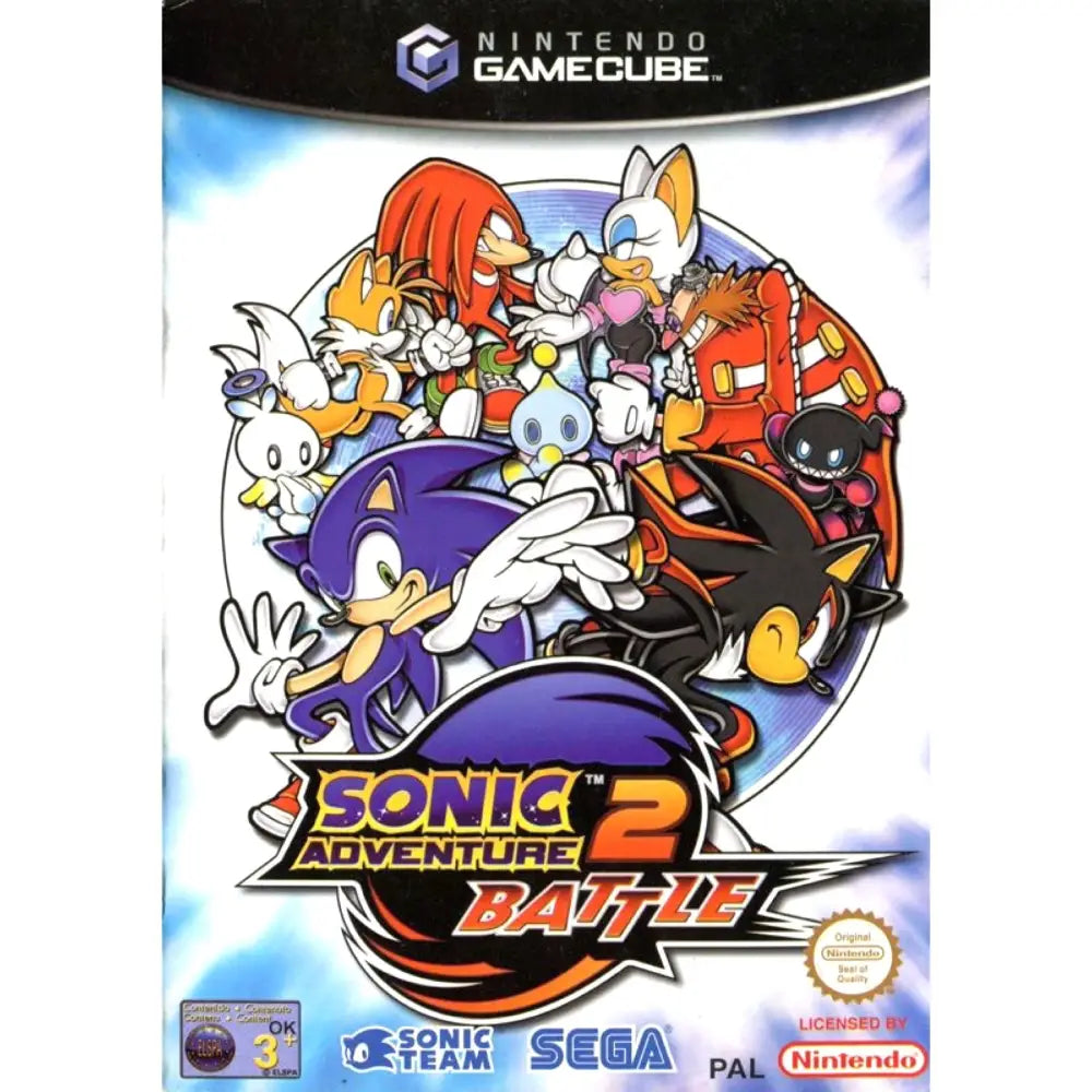 NGC: Sonic Adventure 2 Battle - Cover - Manual - Spill/Disk - Spill