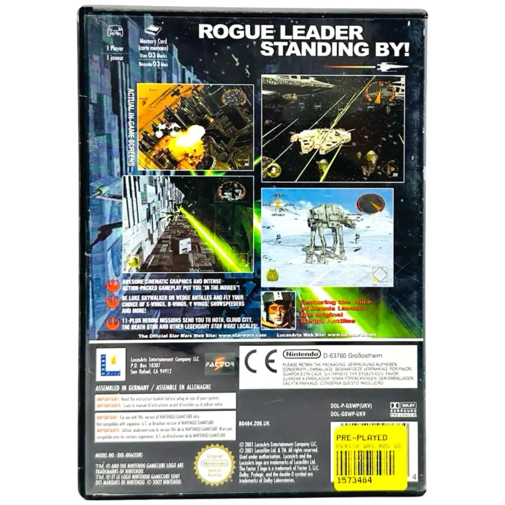 Star Wars Rogue Leader - GameCube Spill