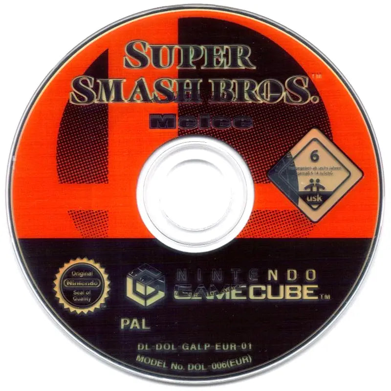 Super Smash Bros. Melee - GameCube Spill - Kun Spill/Disk