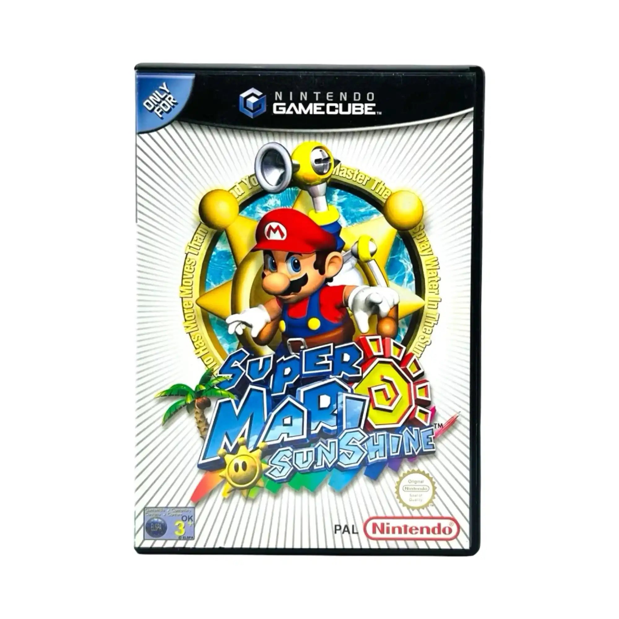 Nintendo GameCube-videospill, Super Mario Sunshine, PAL-versjon.