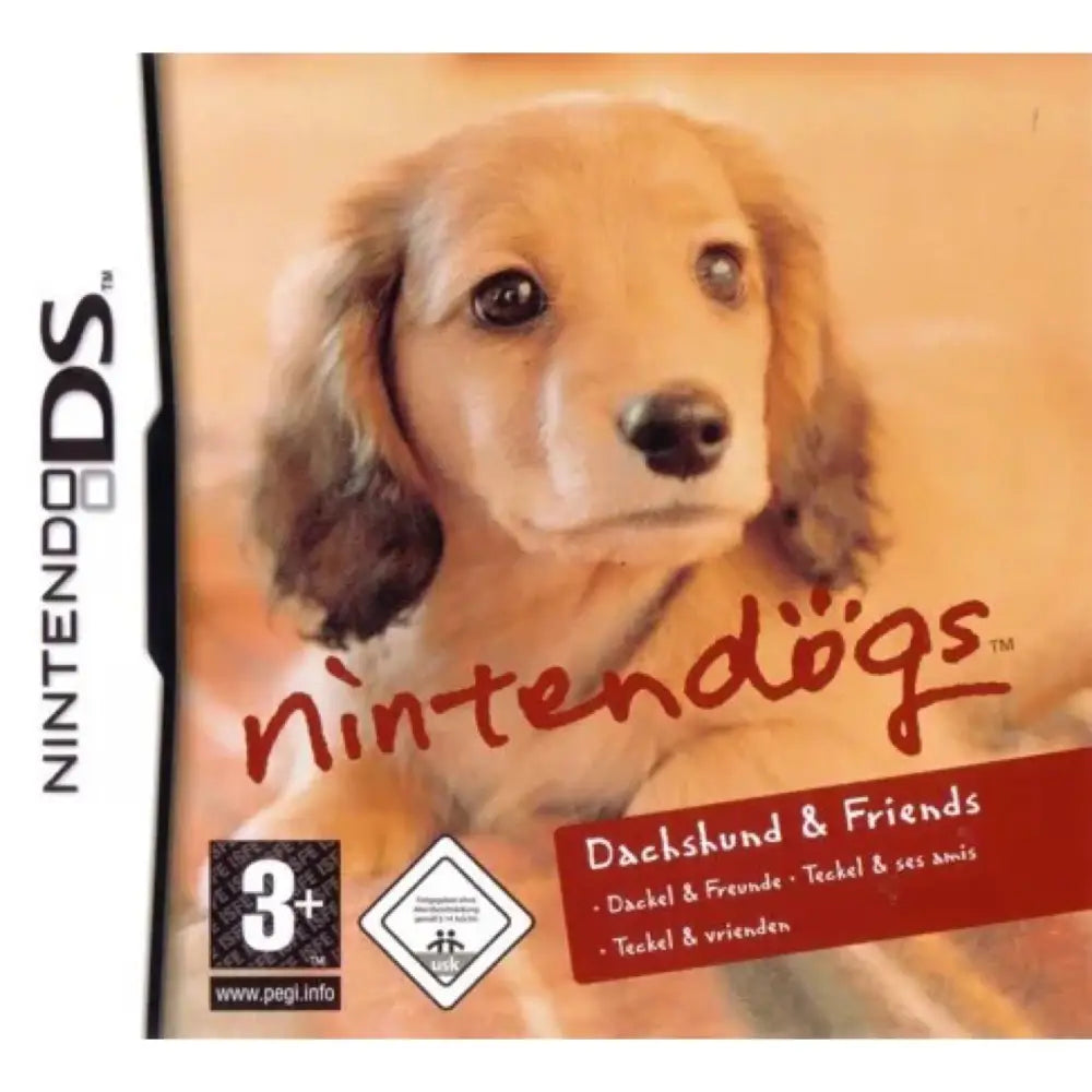 Nintendogs Dachshund And Friends - Nintendo DS Spill - Cover - Manual