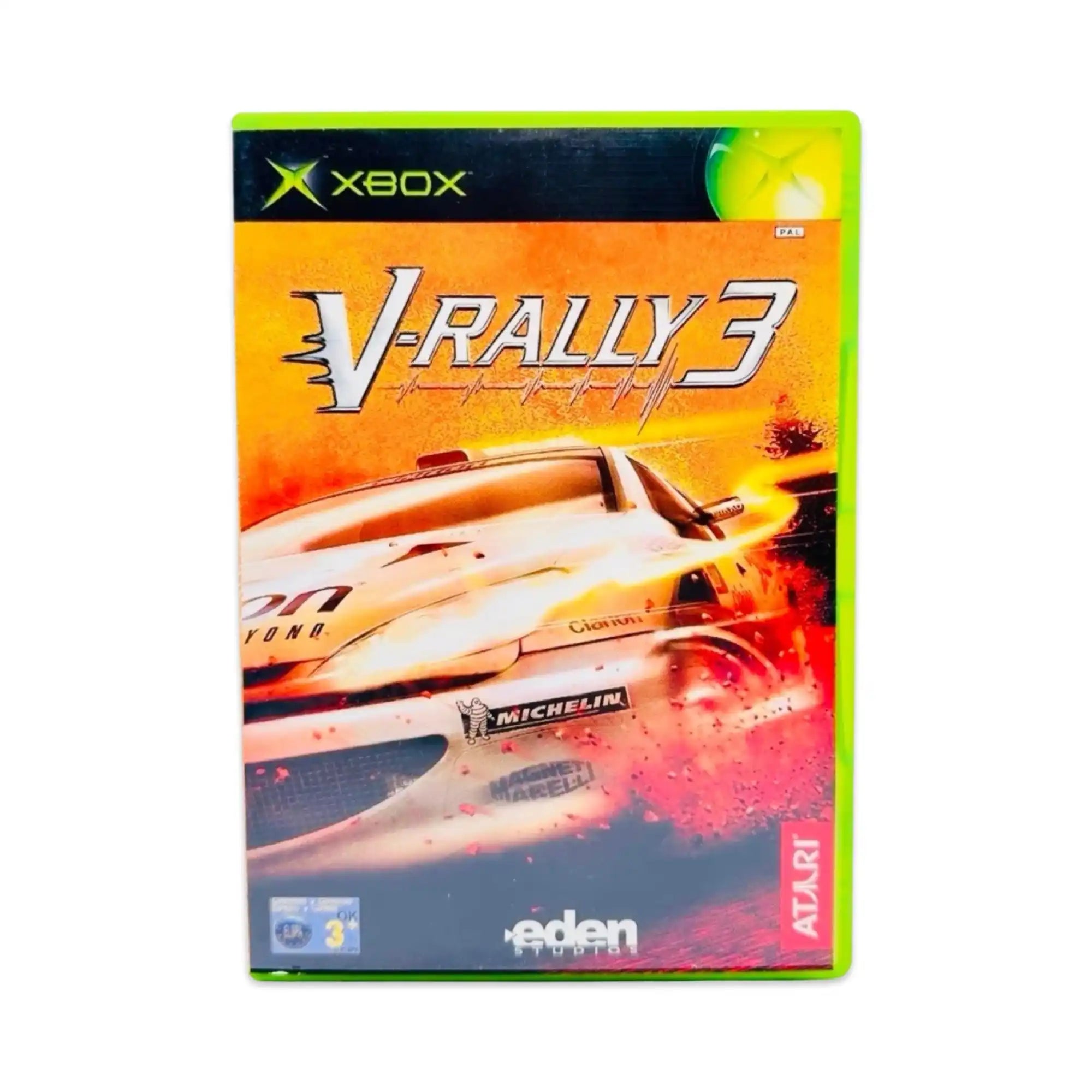 Original Xbox-videospillet V-Rally 3.