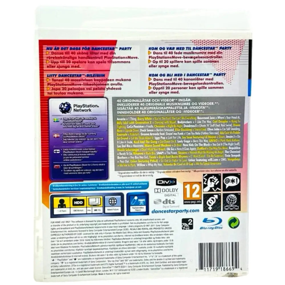 Dancestar Party - PlayStation 3 (PS3) Spill