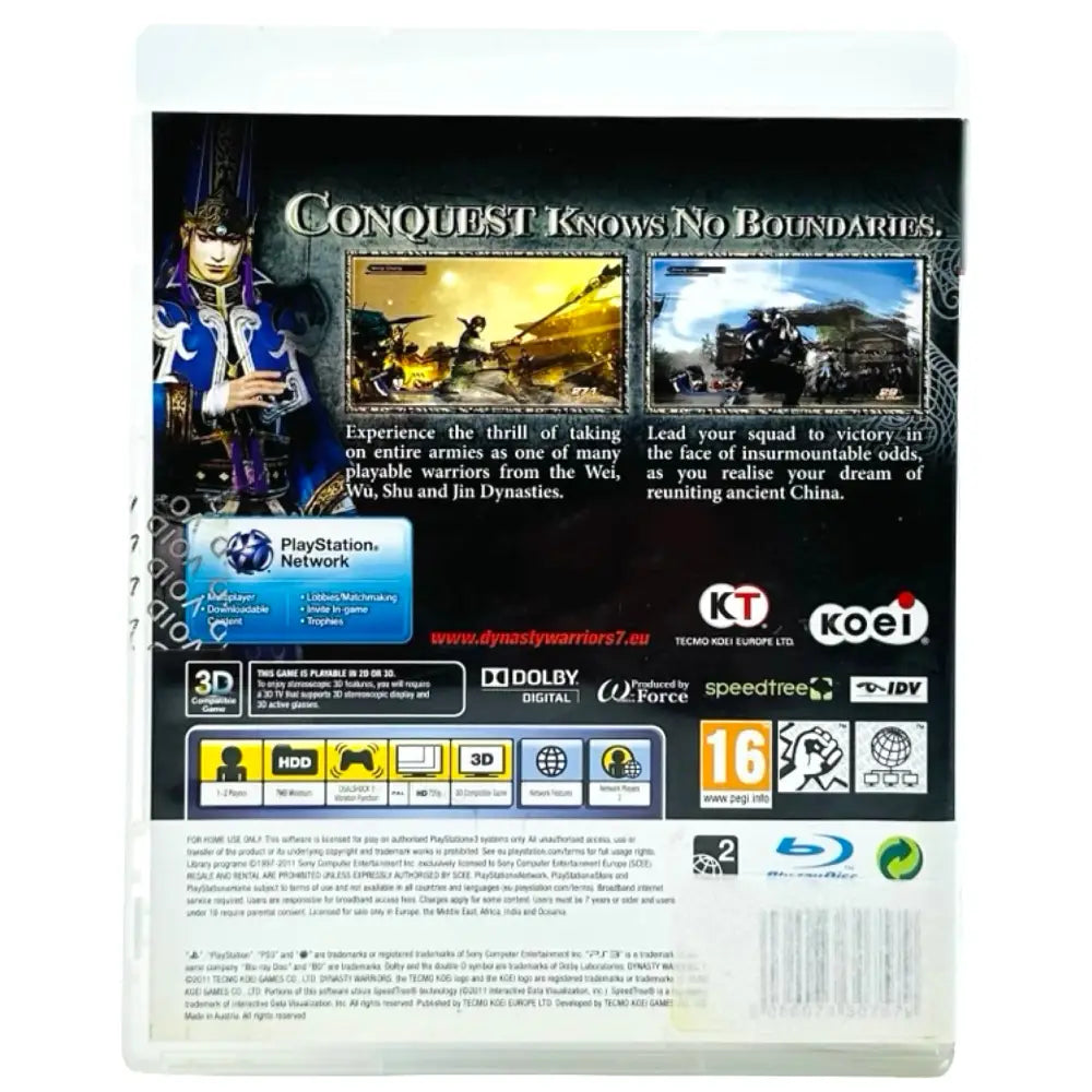 Dynasty Warriors 7 - PlayStation 3 (PS3) Spill