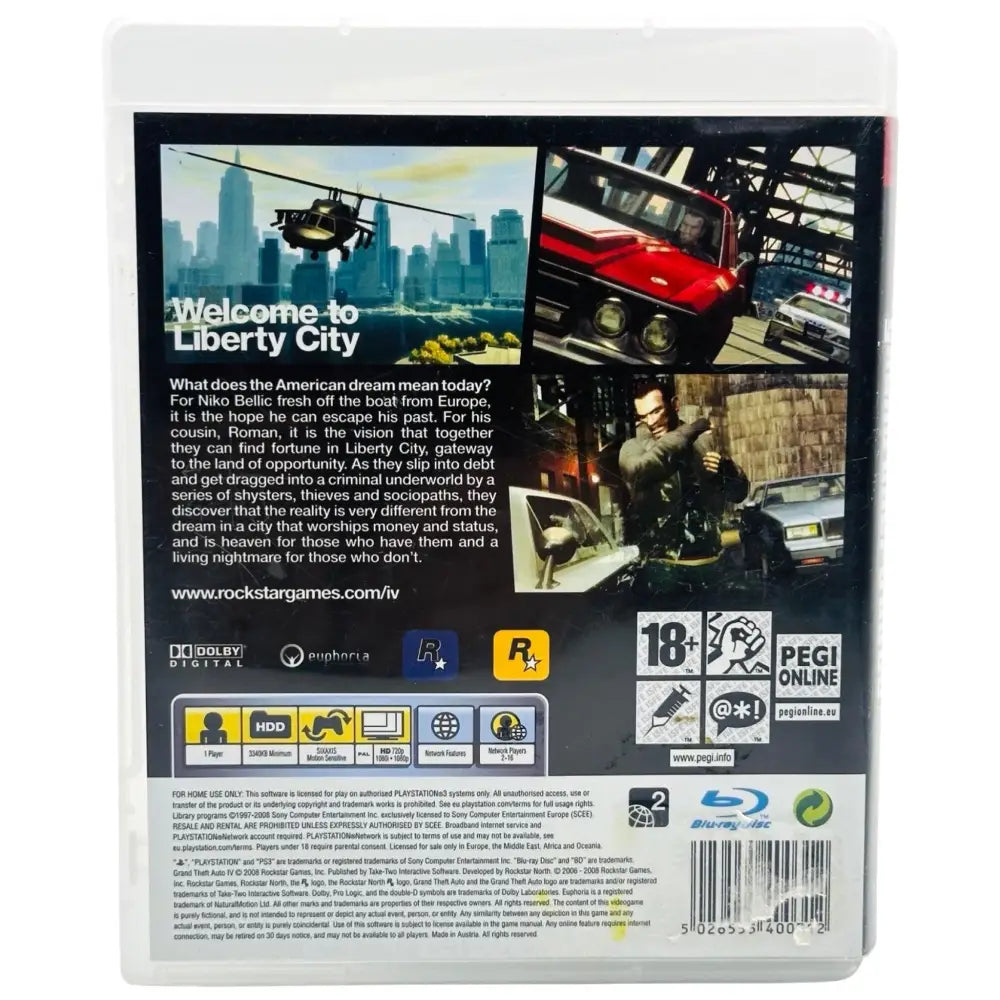Grand Theft Auto IV - PlayStation 3 (PS3) Spill
