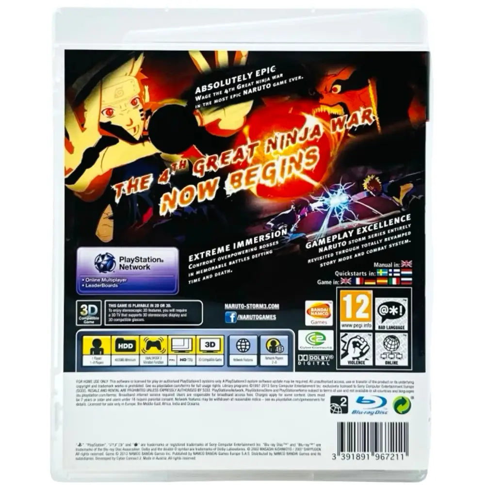 Naruto Shippuden: Ultimate Ninja Storm 3 - PlayStation (PS3) Spill