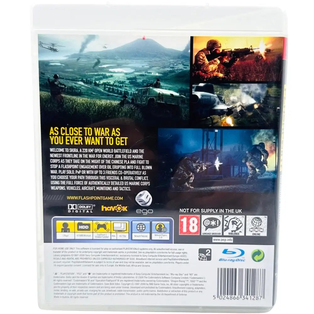 Operation Flashpoint: Dragon Rising - PlayStation 3 (PS3) Spill