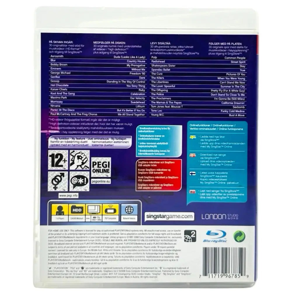 SingStar Vol. 2 - PlayStation 3 (PS3) Spill