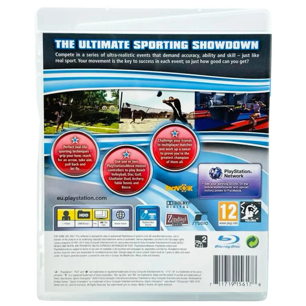 Sports Champions - PlayStation 3 (PS3) Spill