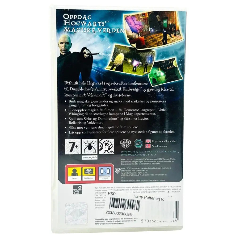 Harry Potter And The Order Of Phoenix - PSP Spill