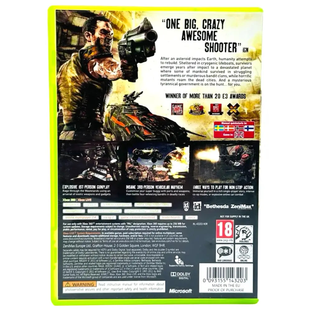 Rage - Xbox 360 Spill
