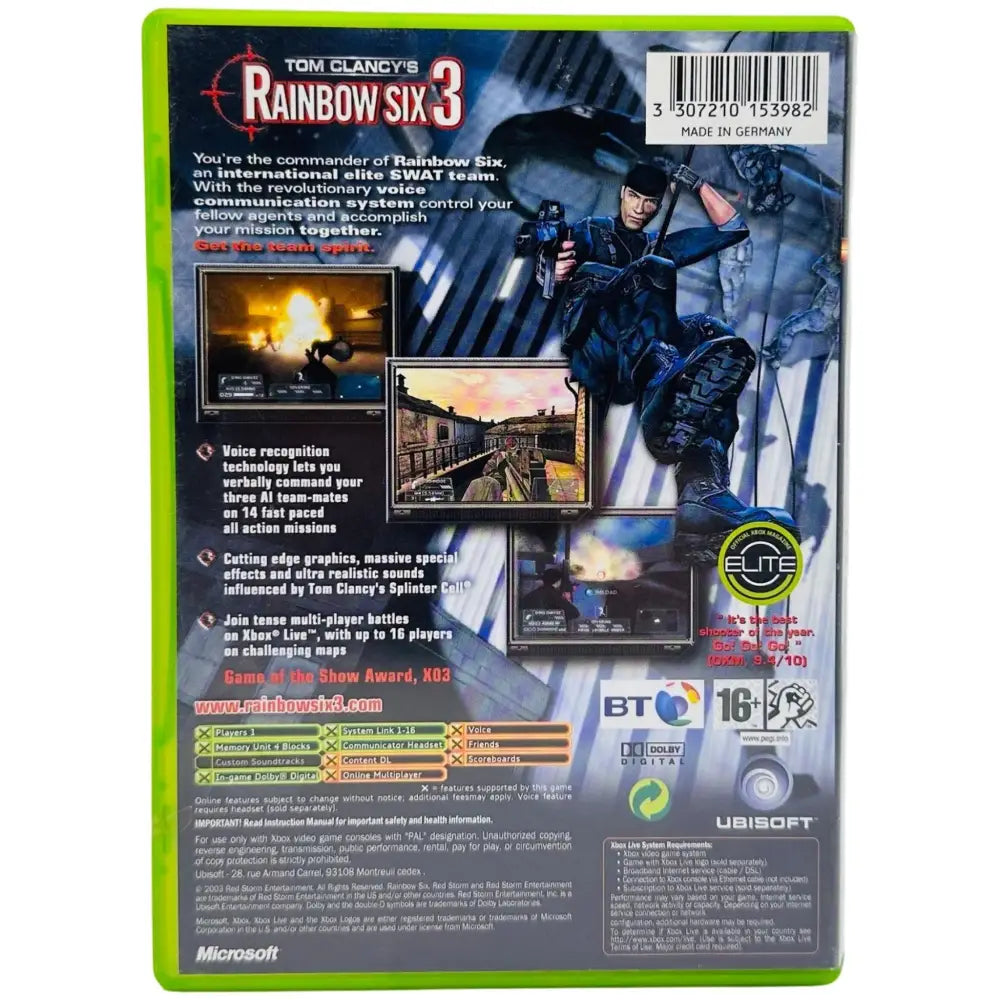 Rainbow Six 3 - Xbox spill - Spill