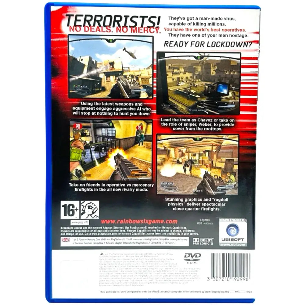 Rainbow Six Lockdown - PlayStation 2 (PS2) Spill
