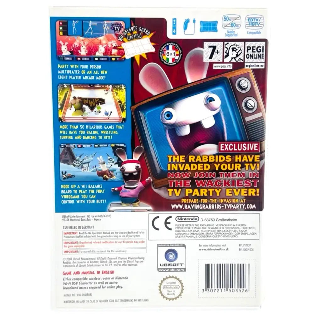 Rayman Raving Rabbids TV Party - Nintendo Wii Spill