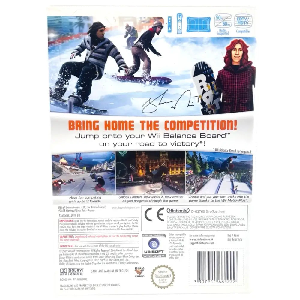 Shaun White Snowboarding: World Stage - Nintendo Wii Spill