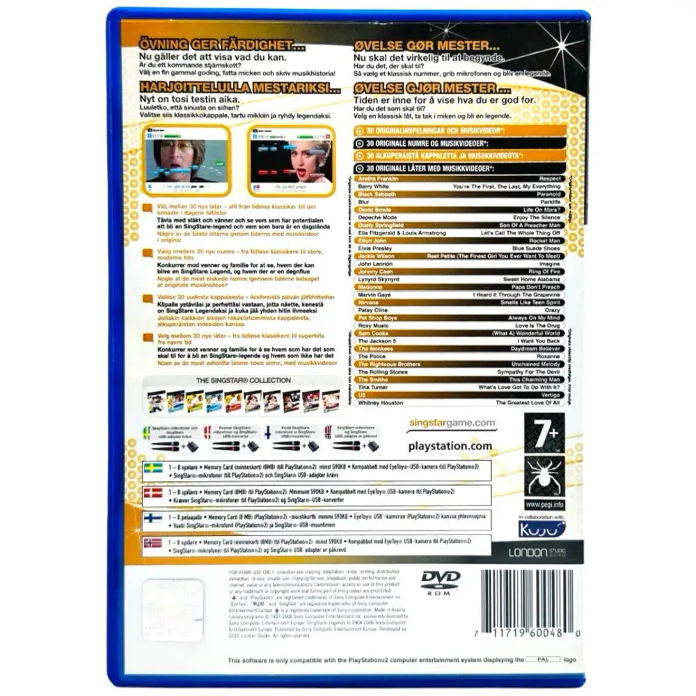 SingStar Legends - PlayStation 2 (PS2) Spill