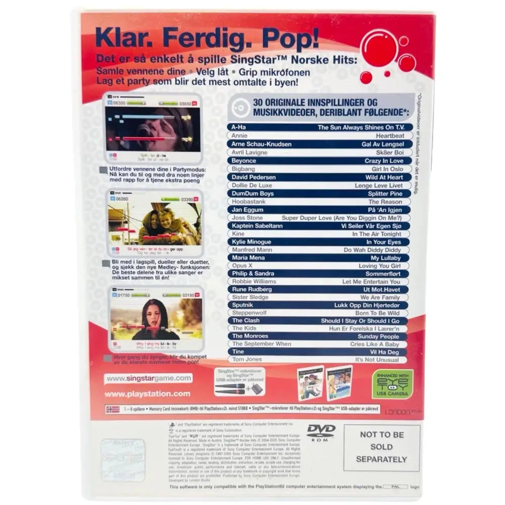 SingStar: Norske Hits - PlayStation 2 (PS2) Spill