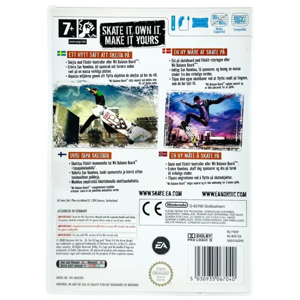Skate It - Nintendo Wii Spill