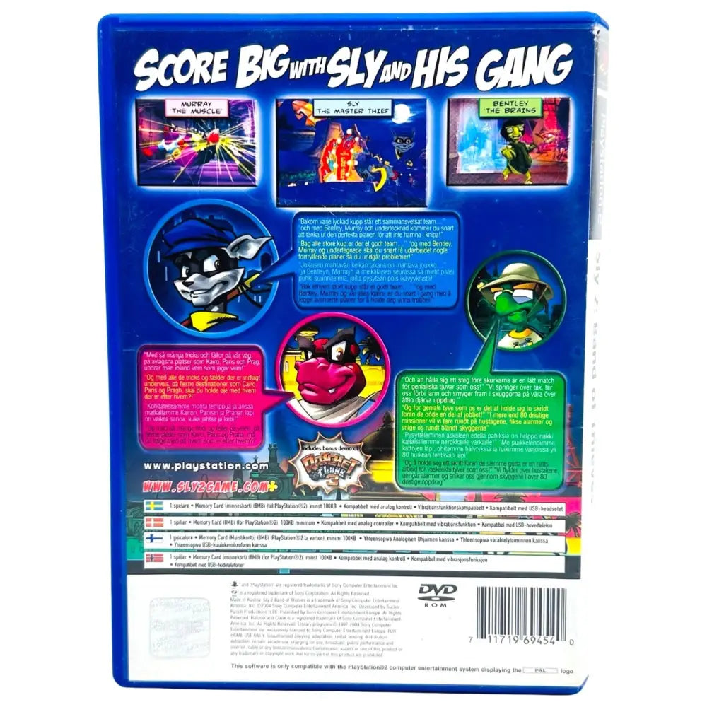 Sly 2: Band Of Thieves - PlayStation 2 (PS2) Spill