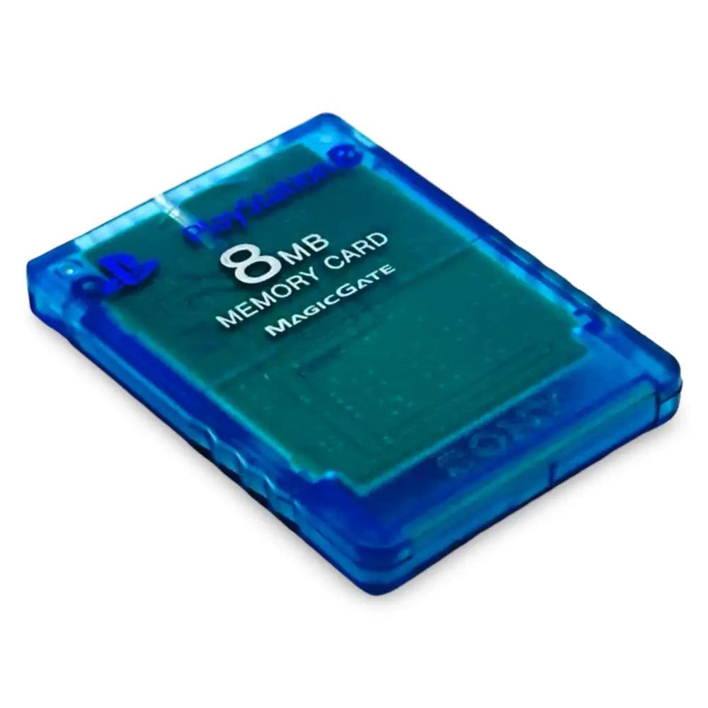 Sony PlayStation 2 Memory Card 8MB - Blå Transparent - Minnekort