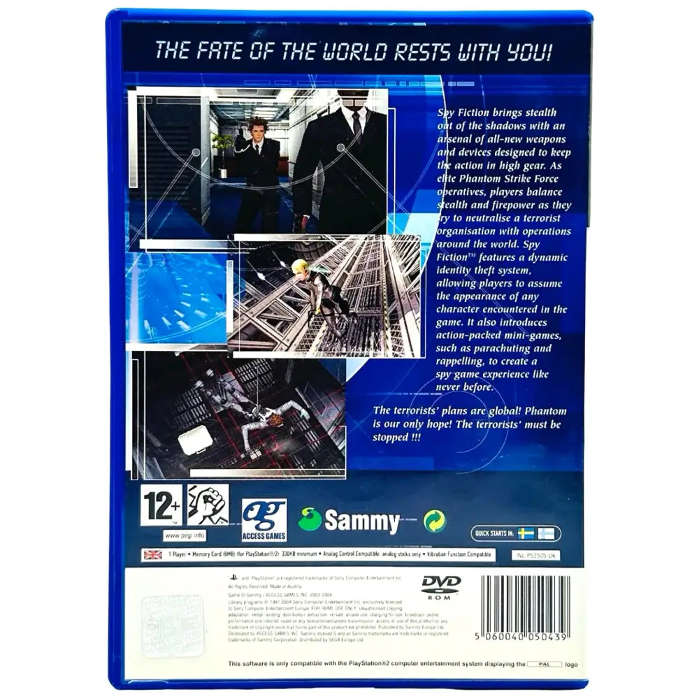 Spy Fiction - PlayStation 2 (PS2) Spill