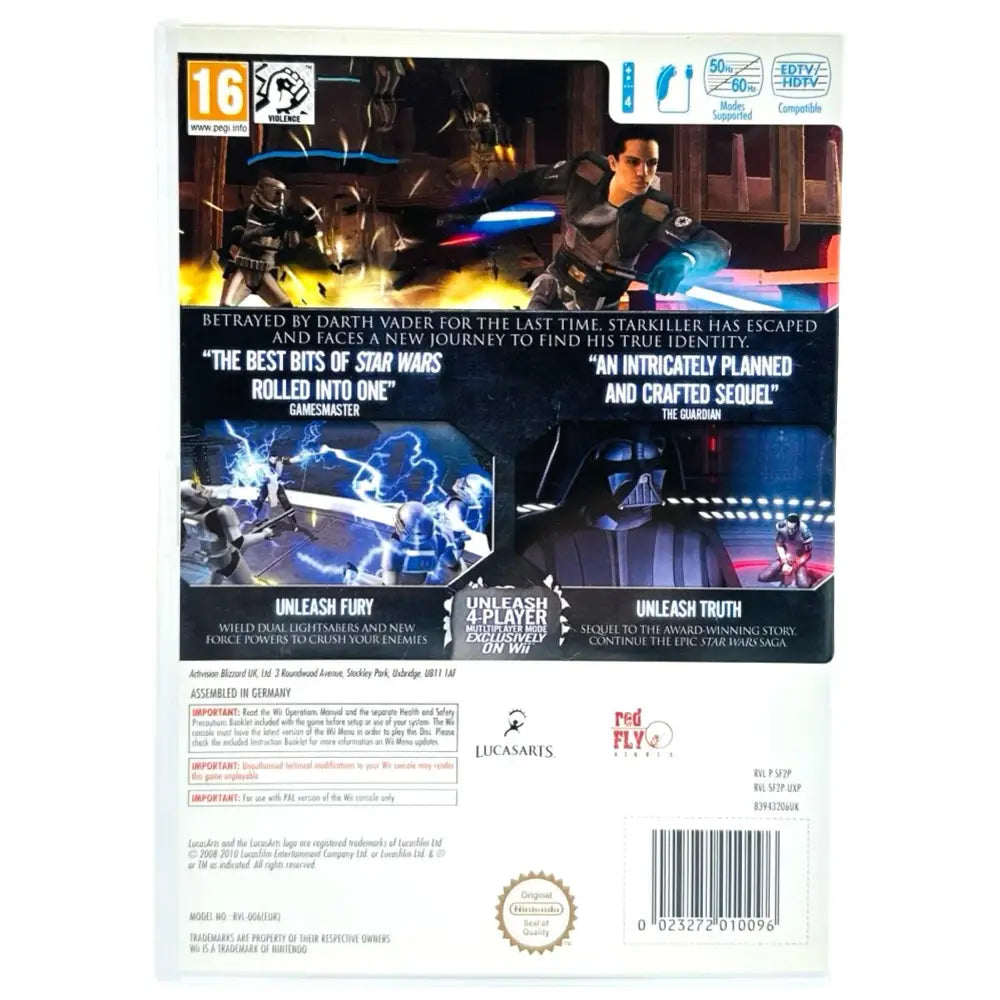 Star Wars: The Force Unleashed II - Nintendo Wii Spill