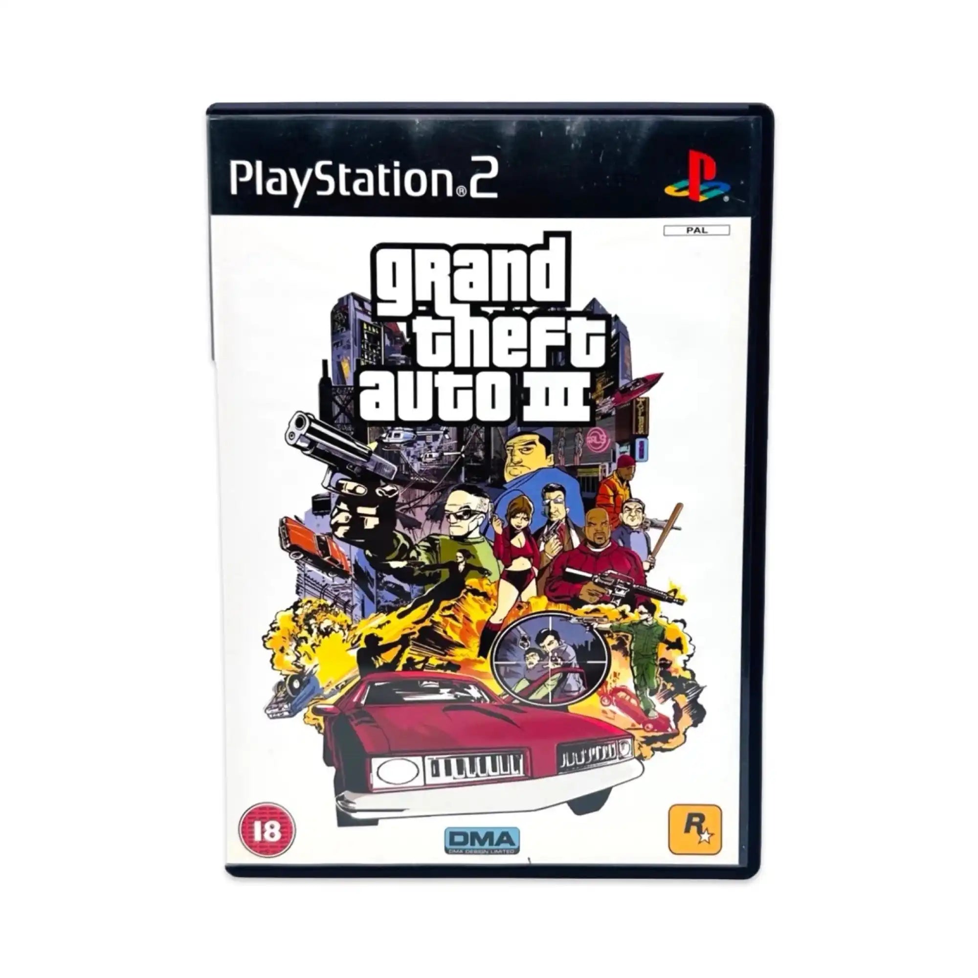 Grand Theft Auto III PlayStation 2 videospillhylster.