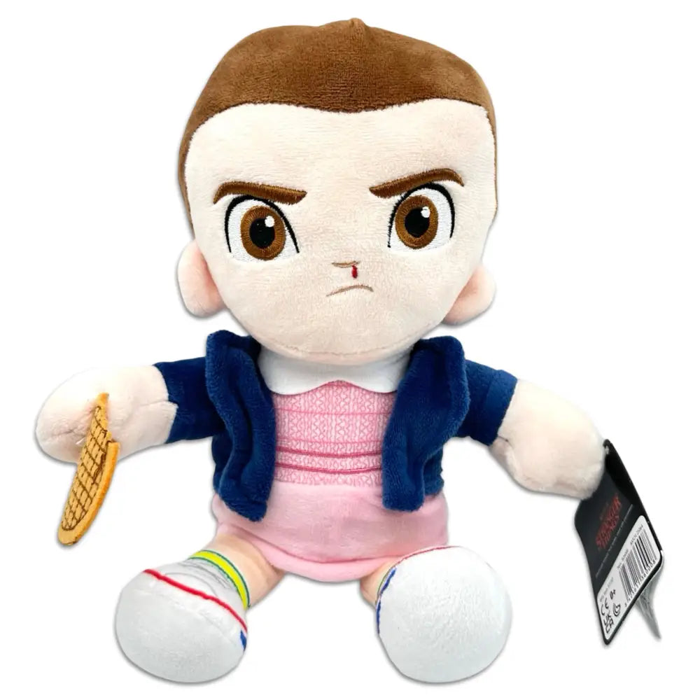 Stranger Things Eleven (El) Plysjbamse med Vaffel – 20 cm - Figur