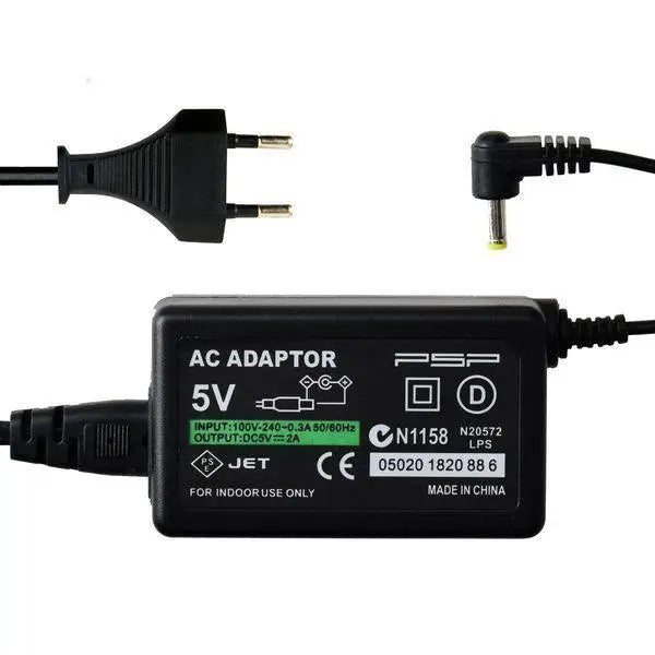 Strømadapter og Lader for PSP-3000/2000/1000