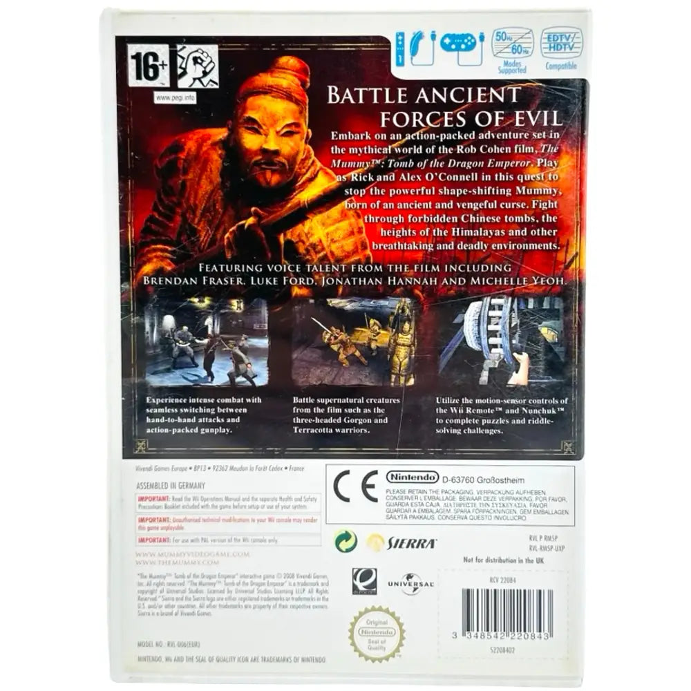 The Mummy Tomb Of Dragon Emperor - Nintendo Wii Spill