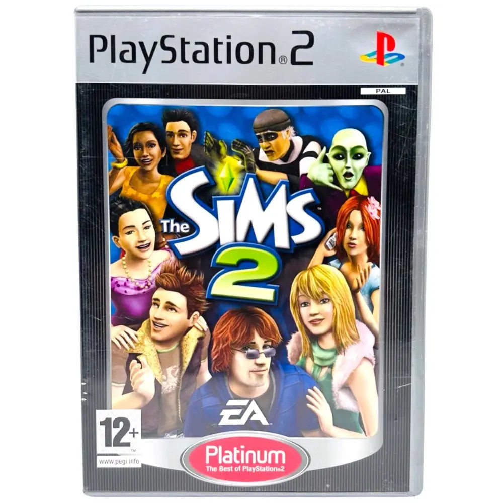 The Sims 2 - PlayStation (PS2) Spill - Cover - Manual - Spill/Disk / Platinum