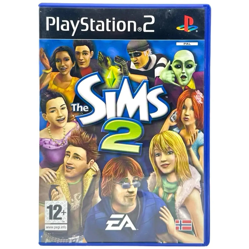 The Sims 2 - PlayStation (PS2) Spill - Cover - Manual - Spill/Disk / Black Label