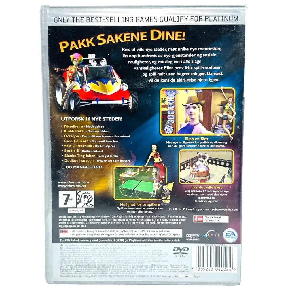 The Sims Bustin Out - PlayStation 2 (PS2) Spill