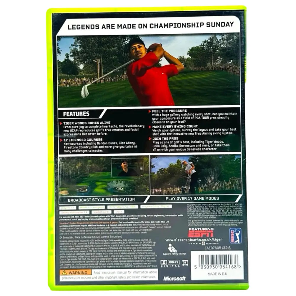 Tiger Woods PGA Tour 07 - Xbox 360 Spill
