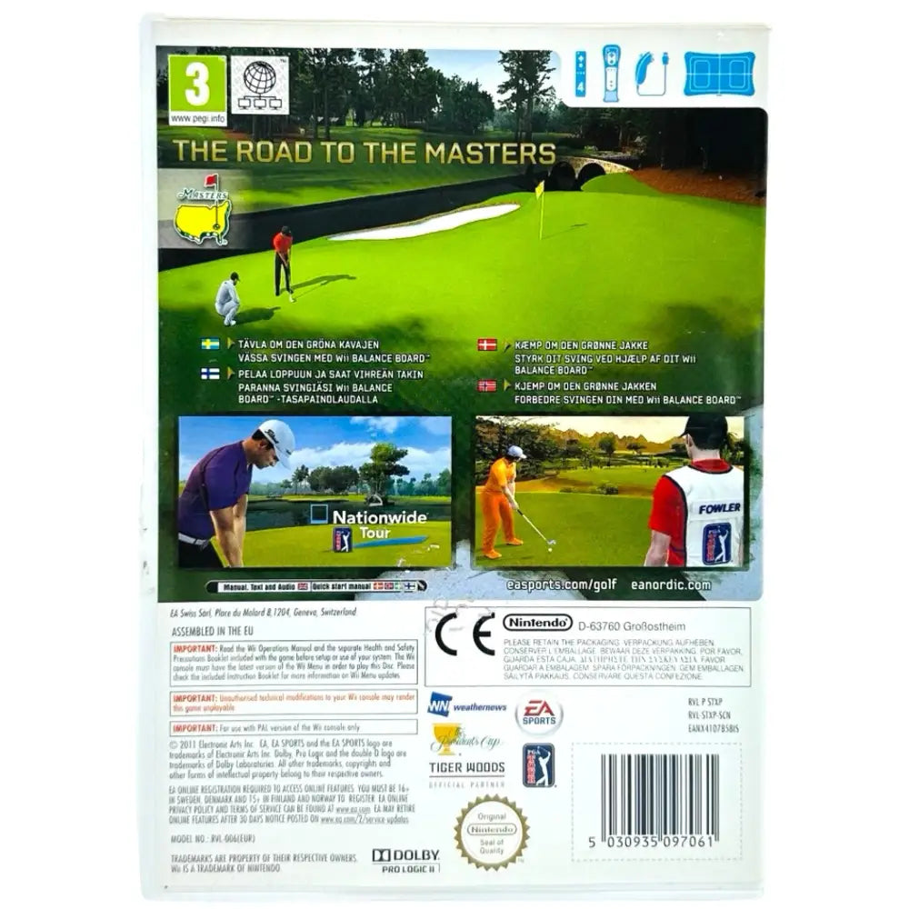 Tiger Woods PGA Tour 12: The Masters - Nintendo Wii Spill