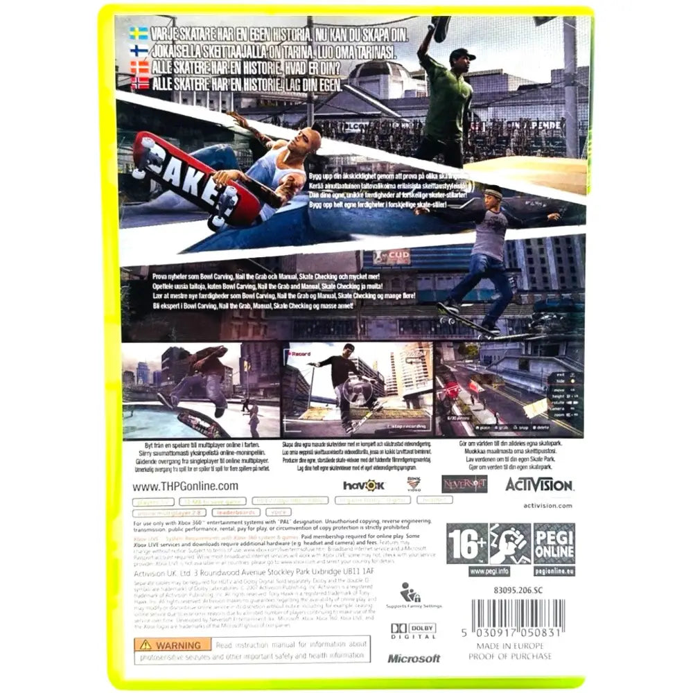 Tony Hawk Proving Ground - Xbox 360 Spill