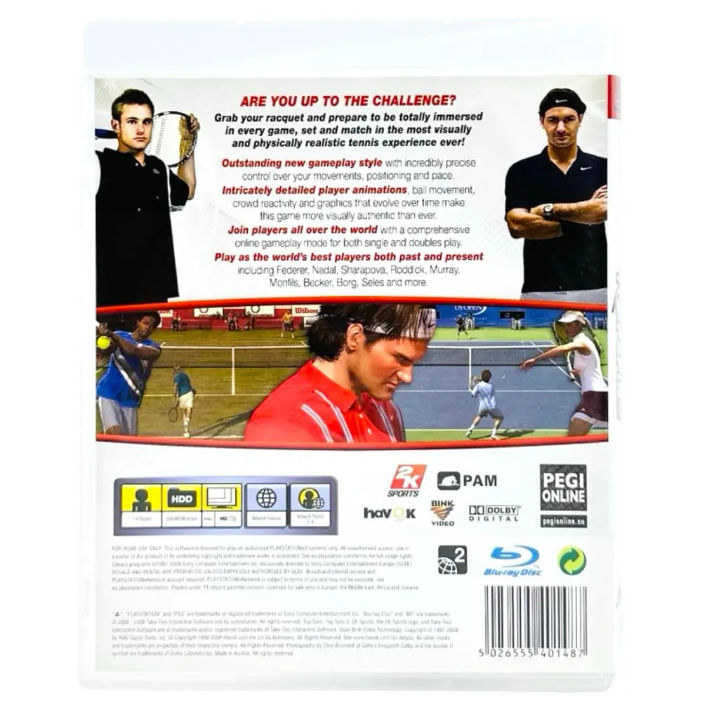 Top Spin 3 - PlayStation (PS3) Spill