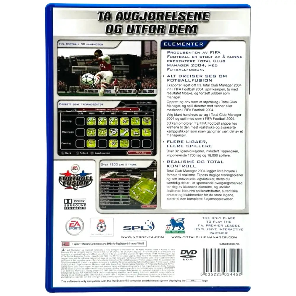 Total Club Manager 2004 - PlayStation 2 (PS2) Spill