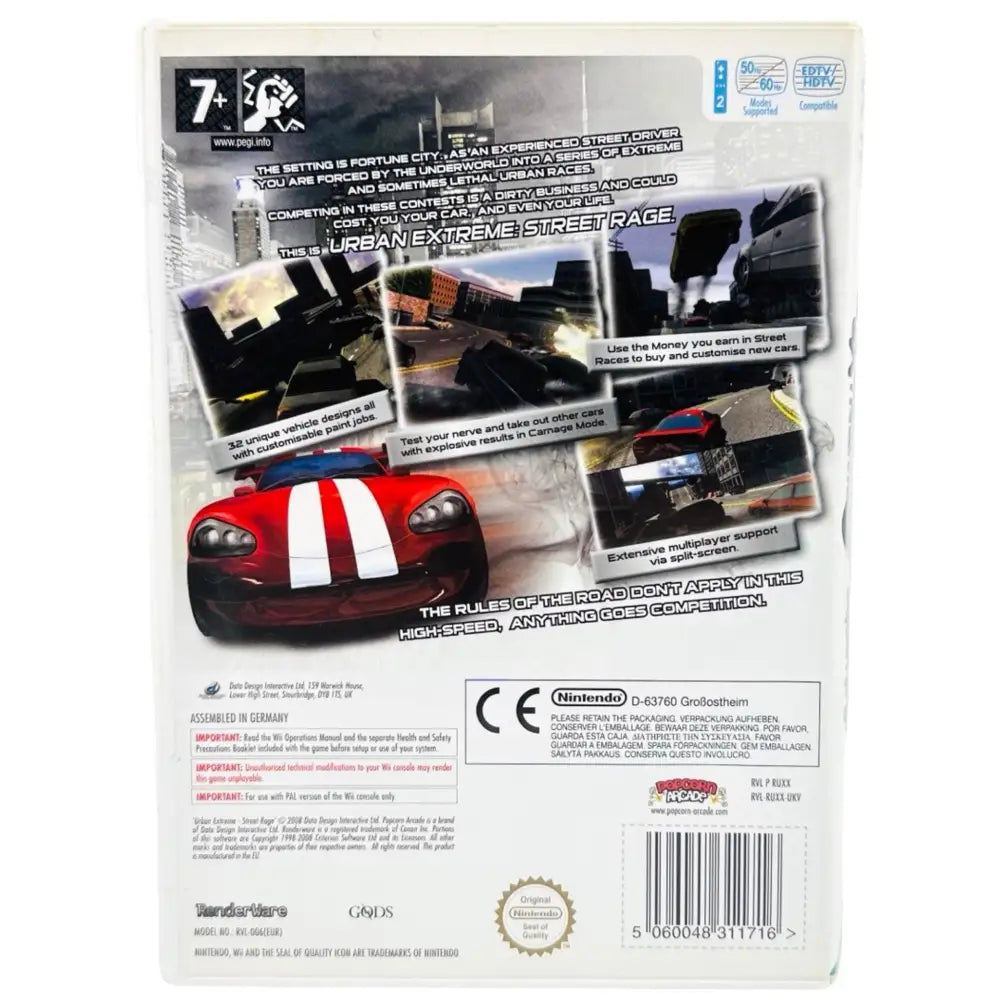 Urban Extreme: Street Rage - Nintendo Wii Spill