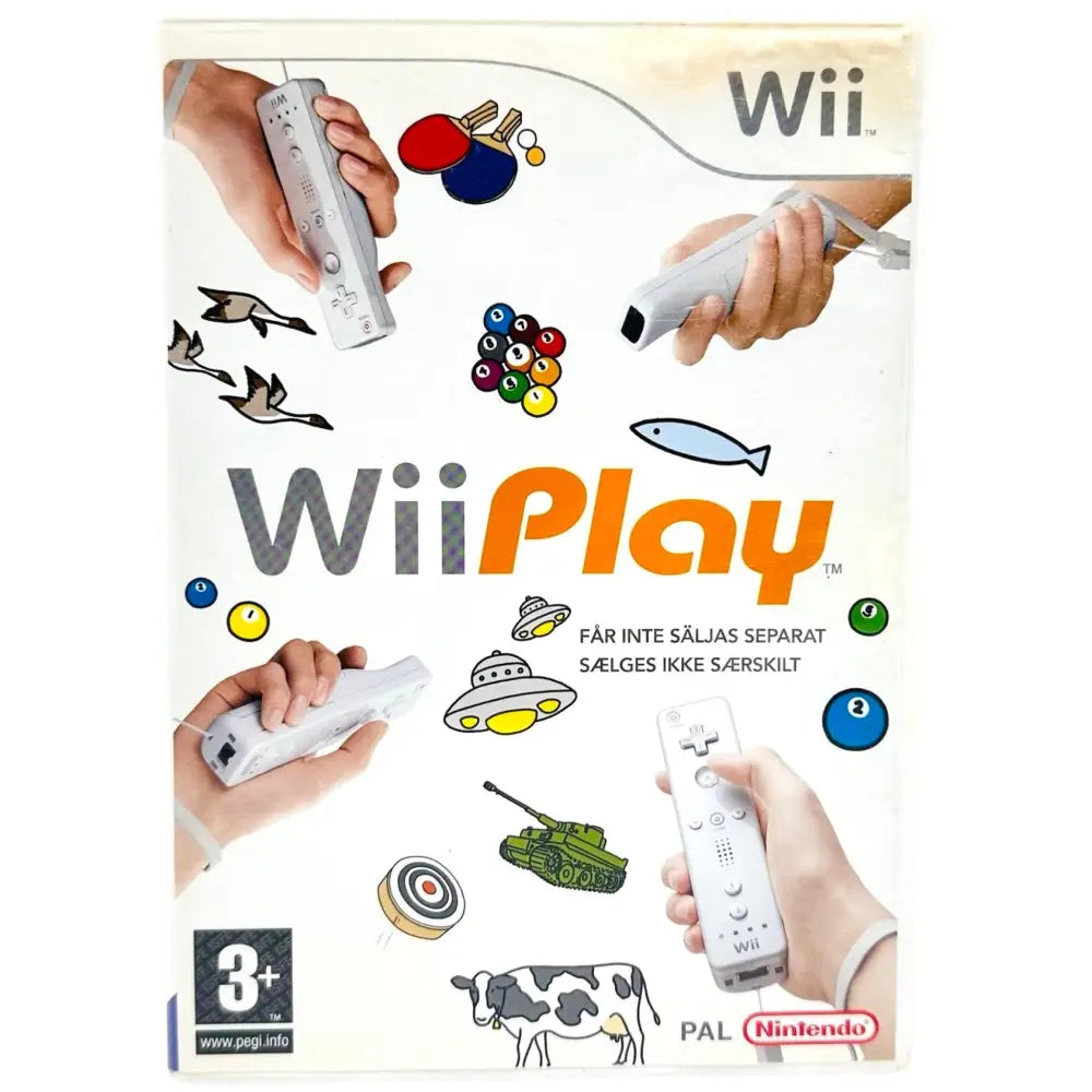 Wii Play - Nintendo Spill - Cover - Manual - Spill/Disk