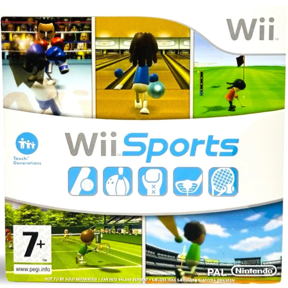 Wii Sports (i papp cover) - Nintendo Spill - Kun Spill/Disk i pappcover