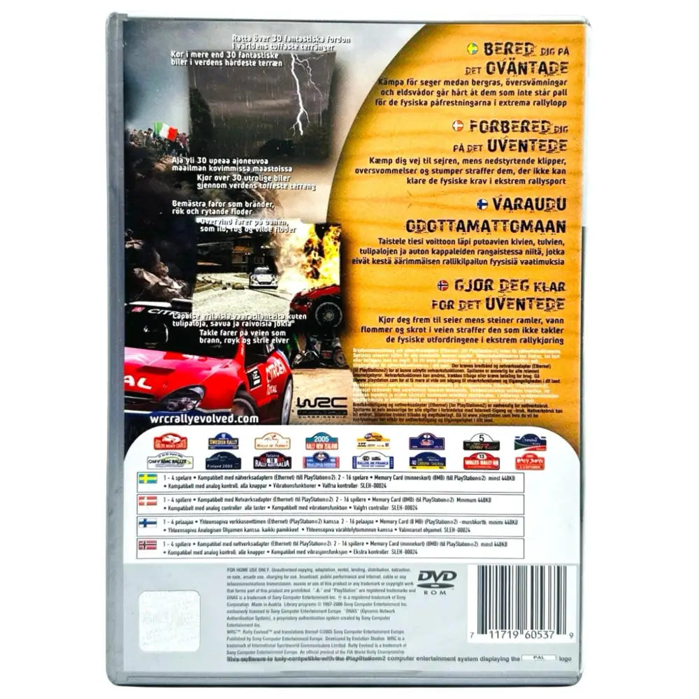 WRC: Rally Evolved - PlayStation 2 (PS2) Spill