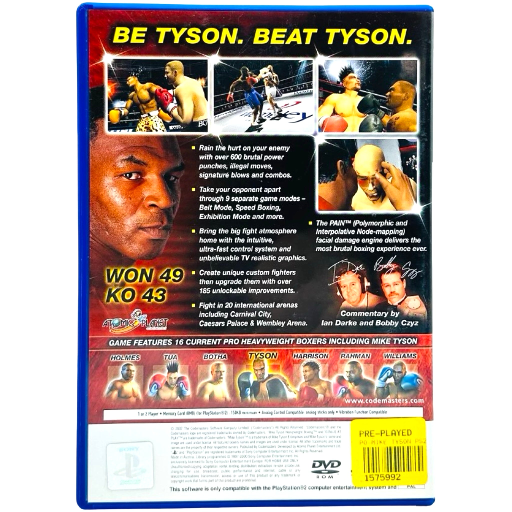 Mike Tyson Boxing  - PlayStation 2 (PS2) Spill
